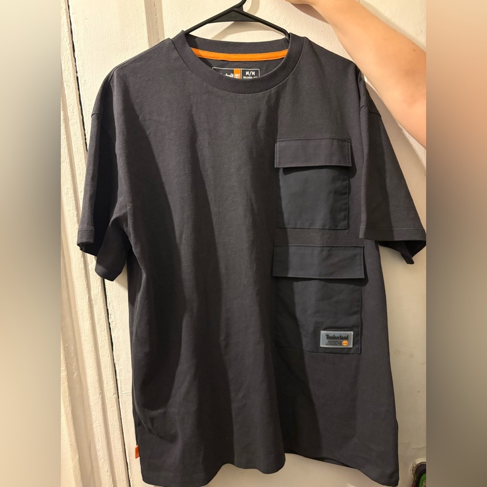 Timberland Black Short Sleeve Tee Utility Style